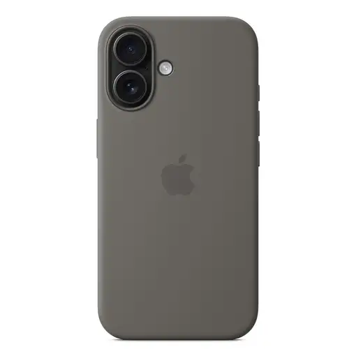 Apple Funda de silicona con MagSafe para el iPhone 16 - Gris piedra