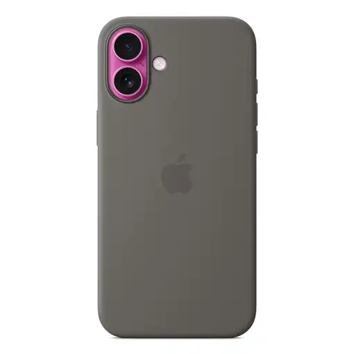 Apple Funda de silicona con MagSafe para el iPhone 16 Plus - Gris piedra