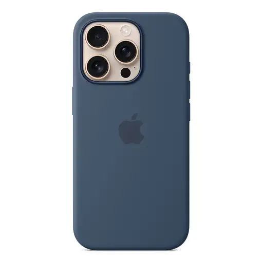 Apple Funda de silicona con MagSafe para el iPhone 16 Pro - Azul denim