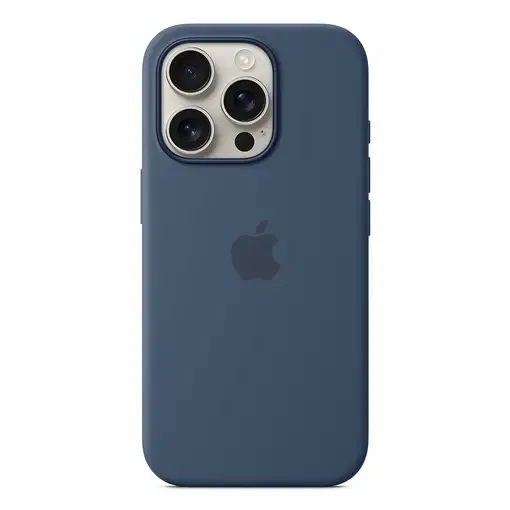 Apple Funda de silicona con MagSafe para el iPhone 16 Pro - Azul denim