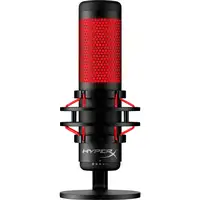 Micrófono USB HyperX QuadCast (negro-rojo) - iluminación roja