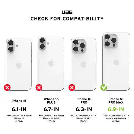 Urban Armor Gear Plyo funda para teléfono móvil 17,5 cm (6.9'') Transparente, Blanc