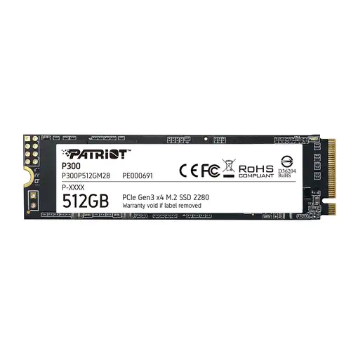 Patriot Memory P300P512GM28 unidad de estado sólido 512 GB M.2 PCI Express NVMe
