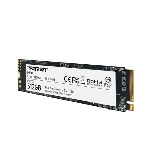 Patriot Memory P300P512GM28 unidad de estado sólido 512 GB M.2 PCI Express NVMe