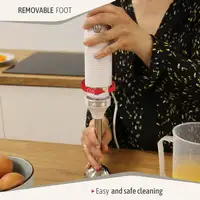 Batidora de Mano Brazo Desmontable, Diseño Ergonómico, HB1173WHT, Blanco, Briebe
