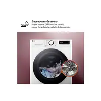LG F2WR5S08A0W lavadora Carga frontal 8 kg 1200 RPM Blanco