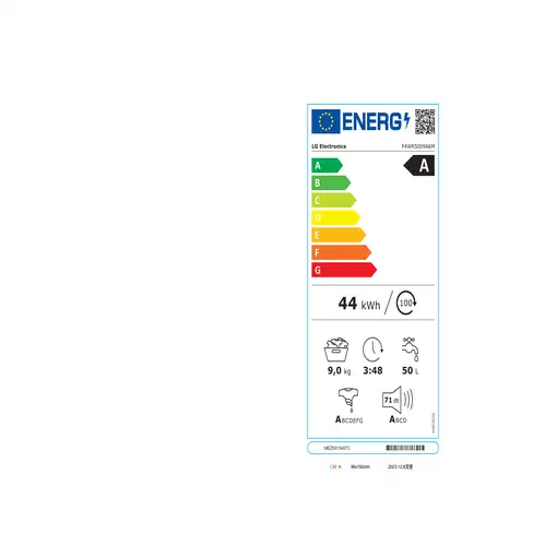 LG Series 500 F4WR5009A6M lavadora Carga frontal 9 kg 1400 RPM Negro