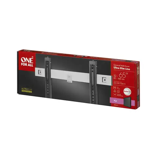 One For All WM 6411 soporte para TV 165,1 cm (65'') Negro, Plata