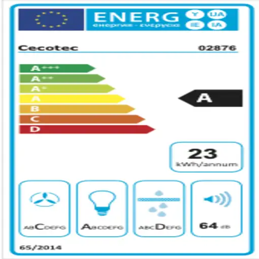 Cecotec Bolero Flux TM 603500 Inox A De pared Acero inoxidable 350 m³/h