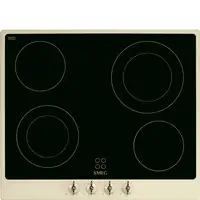Smeg P864PO hobs Crema de color Integrado 60 cm Cerámico 4 zona(s)