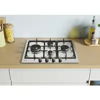 Candy Idea CHG6D4WX Acero inoxidable Integrado 60 cm Encimera de gas 4 zona(s)