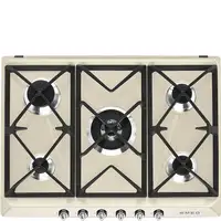 Smeg Victoria SR975PGH hobs Crema de color Integrado 68.5 cm Encimera de gas 5 zon