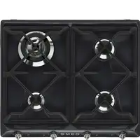 Smeg Victoria SR964NGH hobs Negro Integrado 60 cm Encimera de gas 4 zona(s)