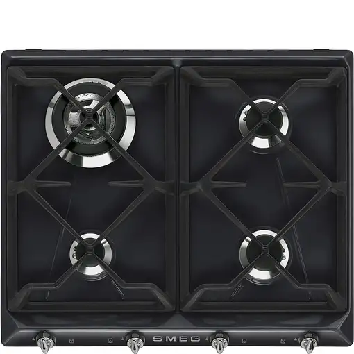 Smeg Victoria SR964NGH hobs Negro Integrado 60 cm Encimera de gas 4 zona(s)