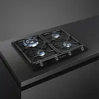 Smeg Victoria SR964NGH hobs Negro Integrado 60 cm Encimera de gas 4 zona(s)
