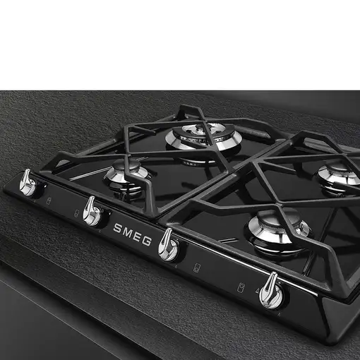 Smeg Victoria SR964NGH hobs Negro Integrado 60 cm Encimera de gas 4 zona(s)