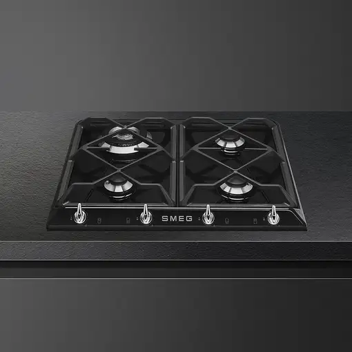 Smeg Victoria SR964NGH hobs Negro Integrado 60 cm Encimera de gas 4 zona(s)