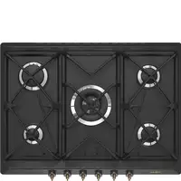 Smeg Coloniale SRV876AOGH hobs Antracita Integrado 68.5 cm Encimera de gas 5 zona(