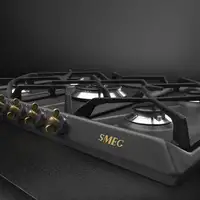 Smeg Coloniale SRV876AOGH hobs Antracita Integrado 68.5 cm Encimera de gas 5 zona(