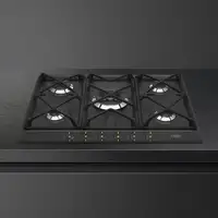 Smeg Coloniale SRV876AOGH hobs Antracita Integrado 68.5 cm Encimera de gas 5 zona(