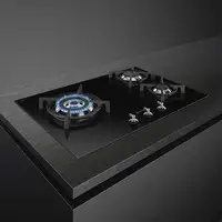 Smeg Classic PV373LCN hobs Negro Integrado 70 cm Encimera de gas 3 zona(s)