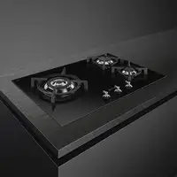 Smeg Classic PV373LCN hobs Negro Integrado 70 cm Encimera de gas 3 zona(s)