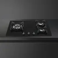Smeg Classic PV373LCN hobs Negro Integrado 70 cm Encimera de gas 3 zona(s)