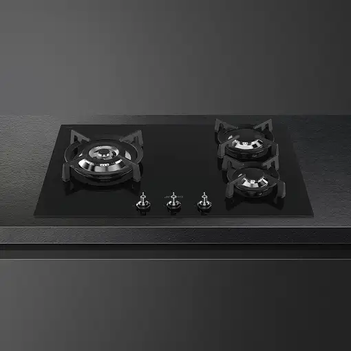 Smeg Classic PV373LCN hobs Negro Integrado 70 cm Encimera de gas 3 zona(s)
