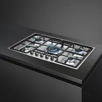 Smeg Classic PGF75-4 hobs Acero inoxidable Integrado 72 cm Encimera de gas 5 zona(