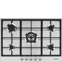 Smeg PX175 hobs Acero inoxidable Integrado Encimera de gas 5 zona(s)
