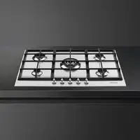 Smeg PX175 hobs Acero inoxidable Integrado Encimera de gas 5 zona(s)