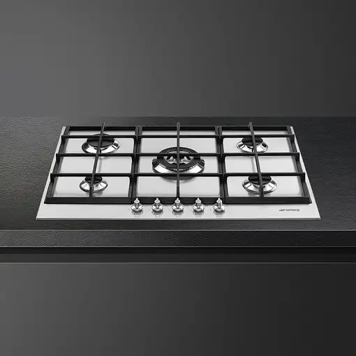 Smeg PX175 hobs Acero inoxidable Integrado Encimera de gas 5 zona(s)