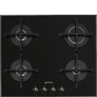 Smeg Linea PV164B3 hobs Negro Integrado 60 cm Encimera de gas 4 zona(s)