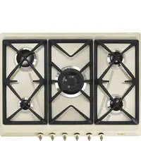 Smeg Coloniale SRV876POGH hobs Crema de color Integrado 68.5 cm Encimera de gas 5