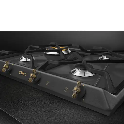 Smeg Coloniale SRV864AOGH hobs Antracita Integrado 60 cm Encimera de gas 4 zona(s)