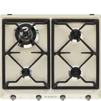 Smeg Victoria SR964PGH hobs Crema de color Integrado 60 cm Encimera de gas 4 zona(