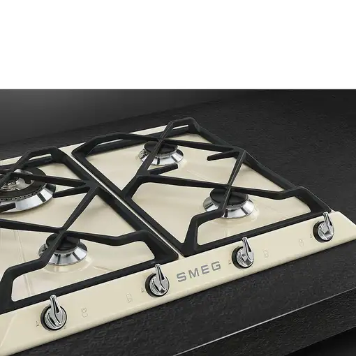 Smeg Victoria SR964PGH hobs Crema de color Integrado 60 cm Encimera de gas 4 zona(