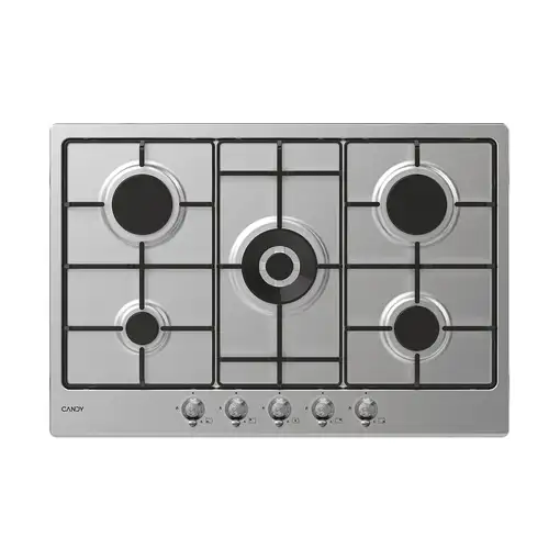 Candy Classic CHW74WTX Acero inoxidable Integrado 75 cm Encimera de gas 5 zona(s)