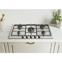 Candy Classic CHW74WTX Acero inoxidable Integrado 75 cm Encimera de gas 5 zona(s)