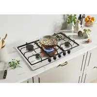 Candy Classic CHW74WTX Acero inoxidable Integrado 75 cm Encimera de gas 5 zona(s)
