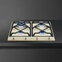 Smeg Coloniale SRV864POGH hobs Crema de color Integrado 60 cm Encimera de gas 4 zo