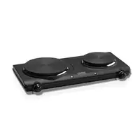 Haeger HP-02B.013A hobs Negro Encimera 42.5 cm Quemador en espiral 2 zona(s)