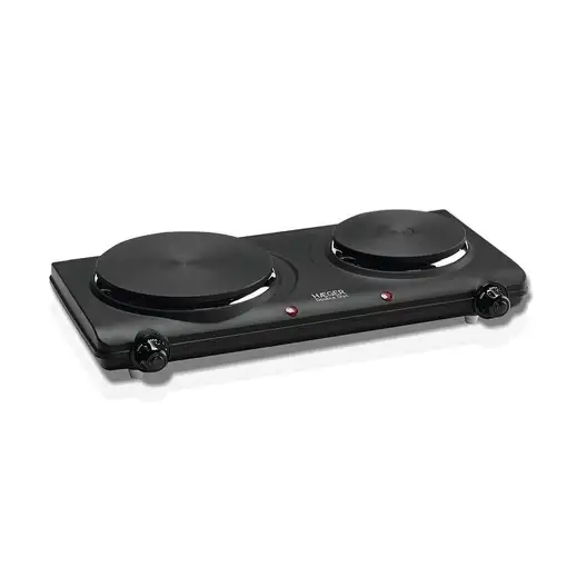Haeger HP-02B.013A hobs Negro Encimera 42.5 cm Quemador en espiral 2 zona(s)