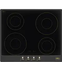 Smeg Cortina SI764AOM hobs Antracita Integrado 60 cm Con placa de inducción 4 zona