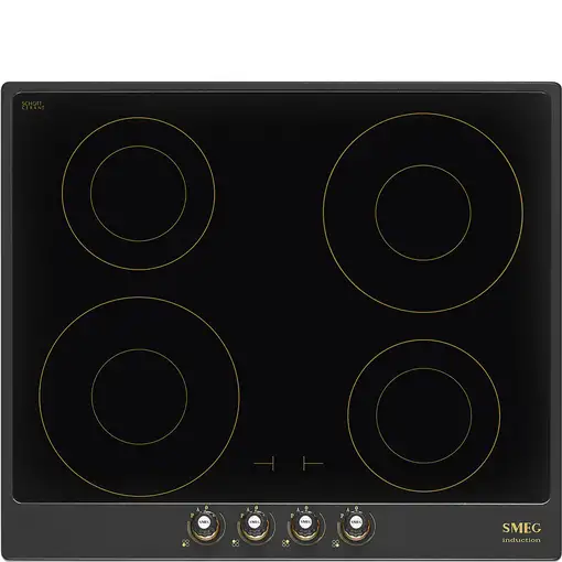 Smeg Cortina SI764AOM hobs Antracita Integrado 60 cm Con placa de inducción 4 zona