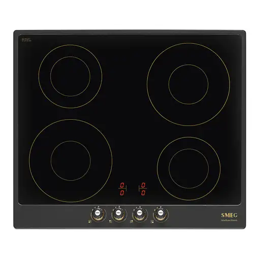 Smeg Cortina SI764AOM hobs Antracita Integrado 60 cm Con placa de inducción 4 zona