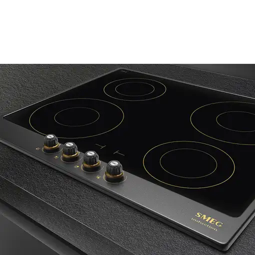 Smeg Cortina SI764AOM hobs Antracita Integrado 60 cm Con placa de inducción 4 zona