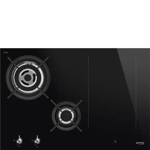 Smeg Classic PM3743D hobs Negro Integrado 75 cm Combi 4 zona(s)
