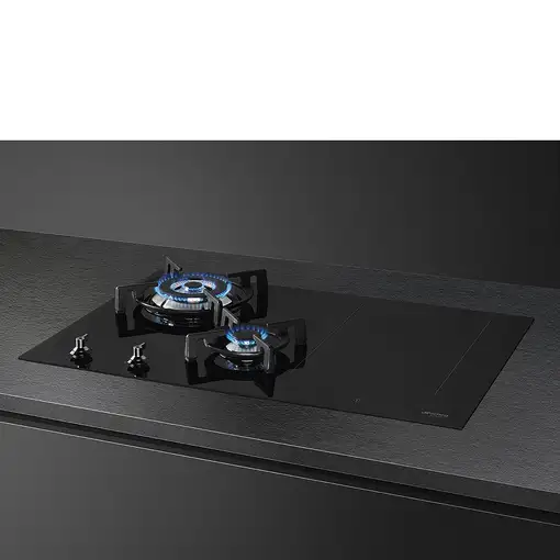 Smeg Classic PM3743D hobs Negro Integrado 75 cm Combi 4 zona(s)
