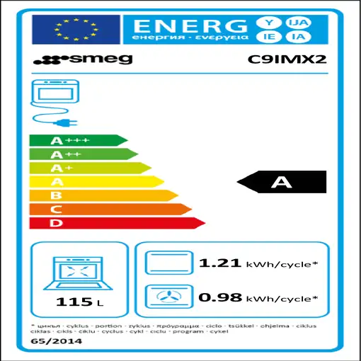 Smeg Symphony C9IMX2 cocina Cocina independiente Eléctrico Con placa de inducción